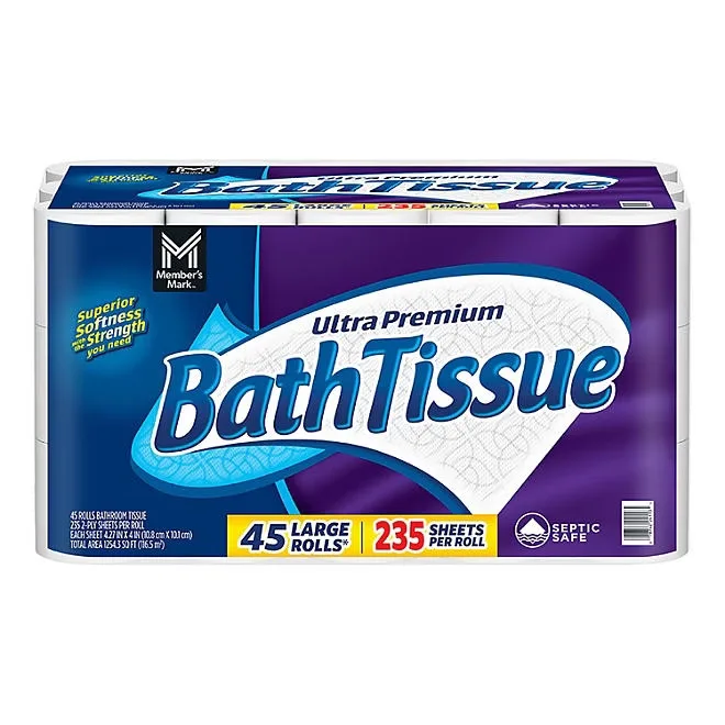 Member's Mark Ultra Premium 2-Ply Toilet Paper 45 rolls, 235 sheets/roll 2