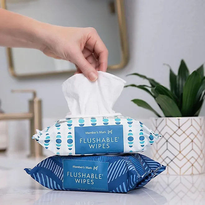 Member's Mark Flushable Wipes, Fresh Scent, 540 ct. 5