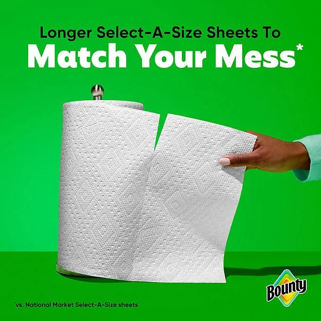 Bounty Select-A-Size 2-Ply Paper Towels, 12 rolls, 119 sheets/roll 5