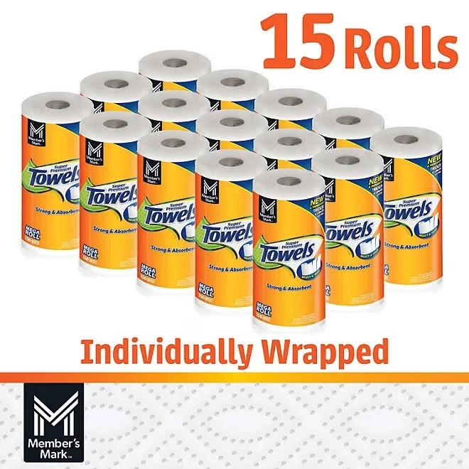 Member's Mark Select & Tear 2-Ply Paper Towel 15 rolls, 150 sheets/roll 3