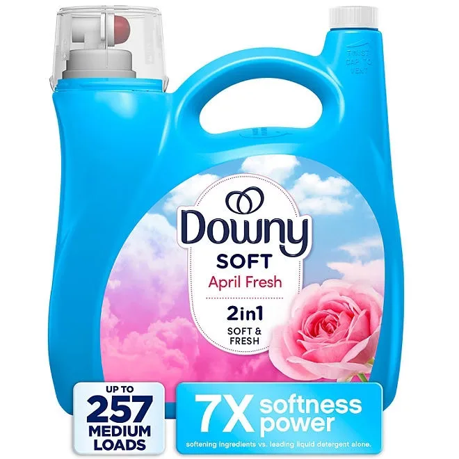 Downy Soft & Fresh Liquid Fabric Softener, April Fresh, 257 loads, 150 fl. oz. 2