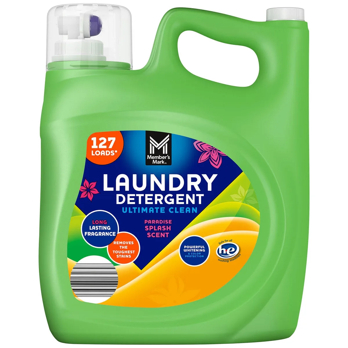 Member's Mark Liquid Laundry Detergent, Paradise Splash, 127 loads, 196 fl. oz.