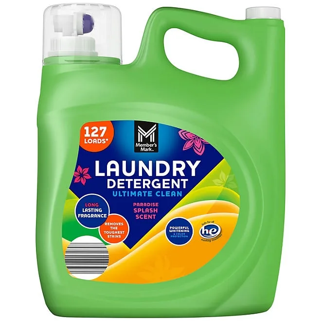 Member's Mark Liquid Laundry Detergent, Paradise Splash, 127 loads, 196 fl. oz. 2