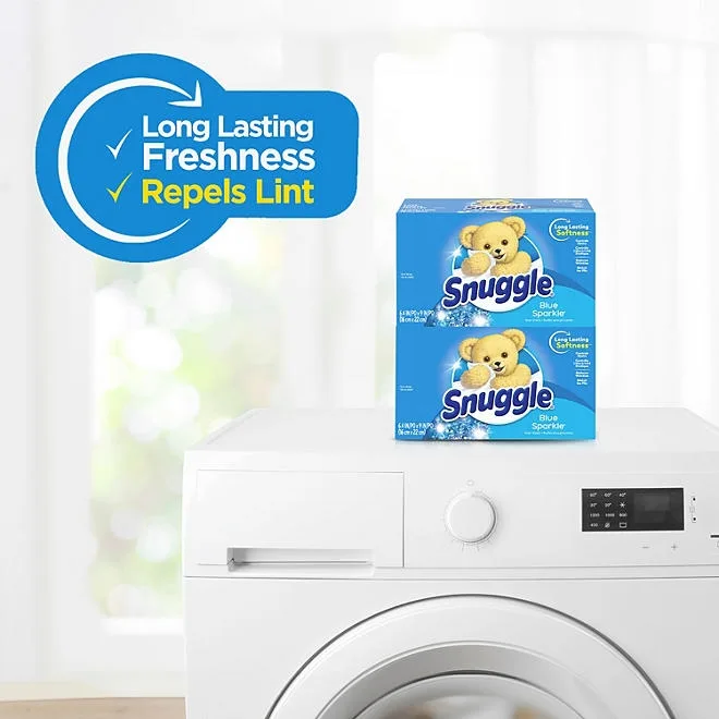 Snuggle Fabric Softener Dryer Sheets, Blue Sparkle, 320 ct. 4