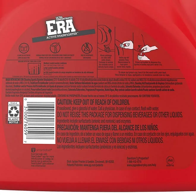 Era Active Stainfighter Liquid Laundry Detergent, 146 loads, 200 fl. oz. 3
