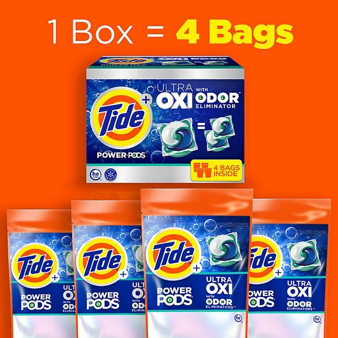 Tide Power PODS + Ultra OXI Laundry Detergent Pacs, 72 ct. 4