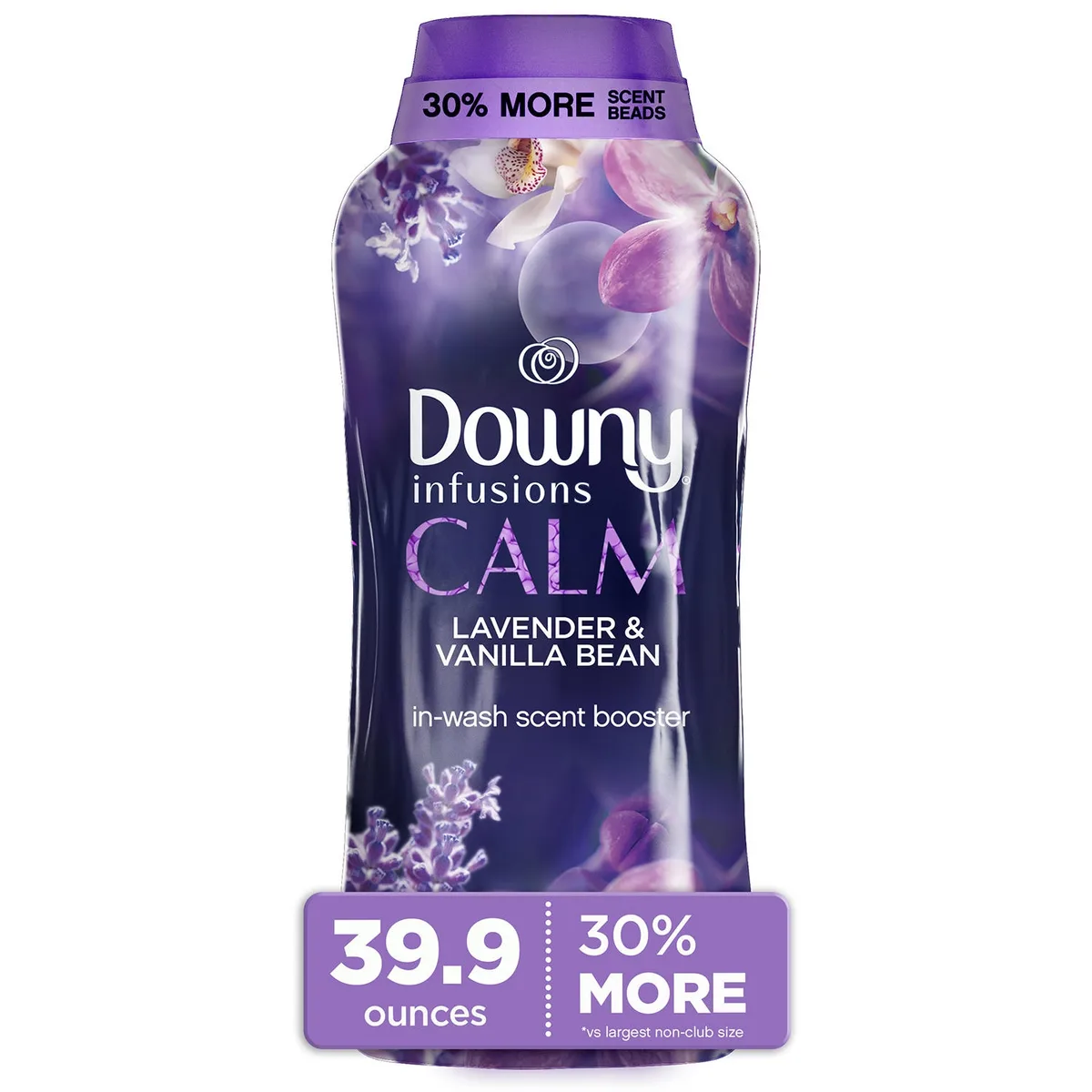 Downy Infusions In-Wash Scent Booster Beads, CALM Lavender+Vanilla Bean, 39.9 oz.