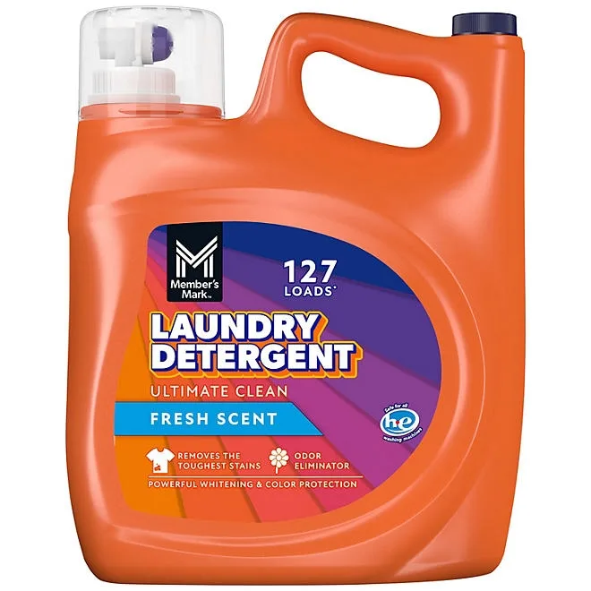 Member's Mark Liquid Laundry Detergent, Fresh Scent, 127 loads, 196 fl. oz. 2