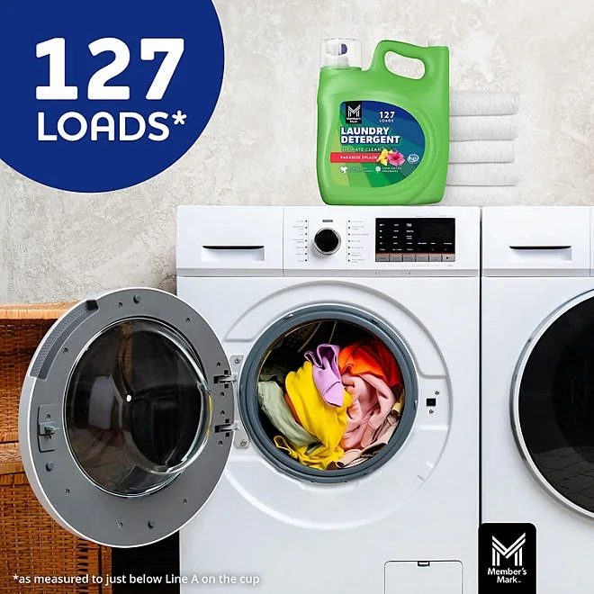 Member's Mark Liquid Laundry Detergent, Paradise Splash, 127 loads, 196 fl. oz. 4