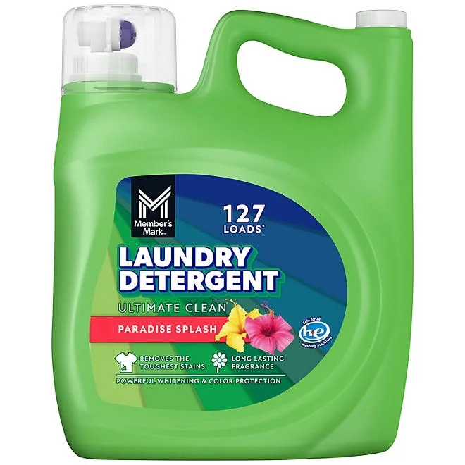 Member's Mark Liquid Laundry Detergent, Paradise Splash, 127 loads, 196 fl. oz. 2