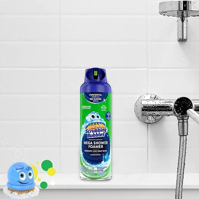 Scrubbing Bubbles Mega Shower Foamer Aerosol, Rainshower 20 oz., 3 ct. 4