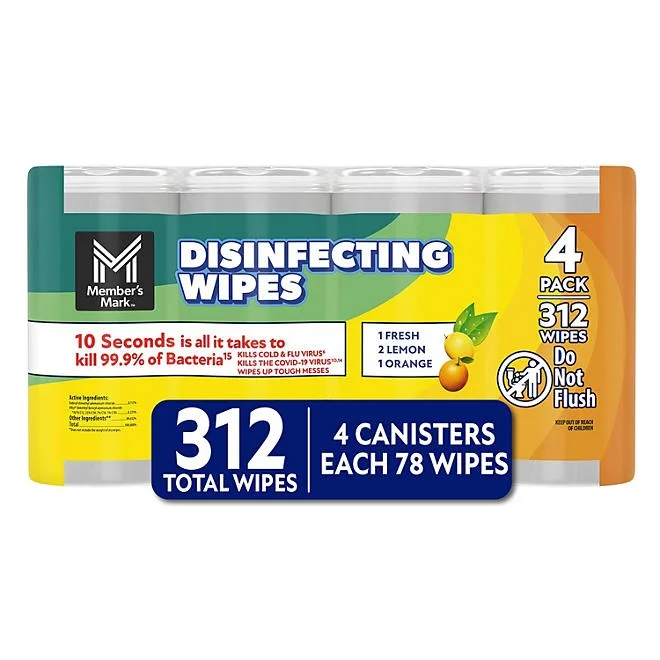 Member's Mark Disinfecting Wipes, Variety Pack, 4 pk., 312 ct. 2