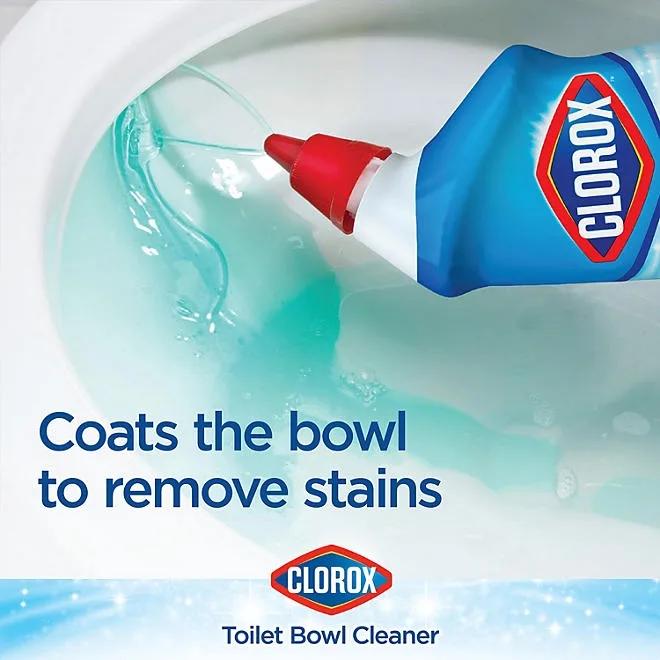 Clorox Toilet Bowl Cleaner with Bleach, Rain Clean, 6pk., 144 fl. oz. 4
