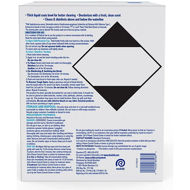 Lysol Advanced Toilet Bowl Gel Cleaner 32 fl. oz., 4 pk. 3