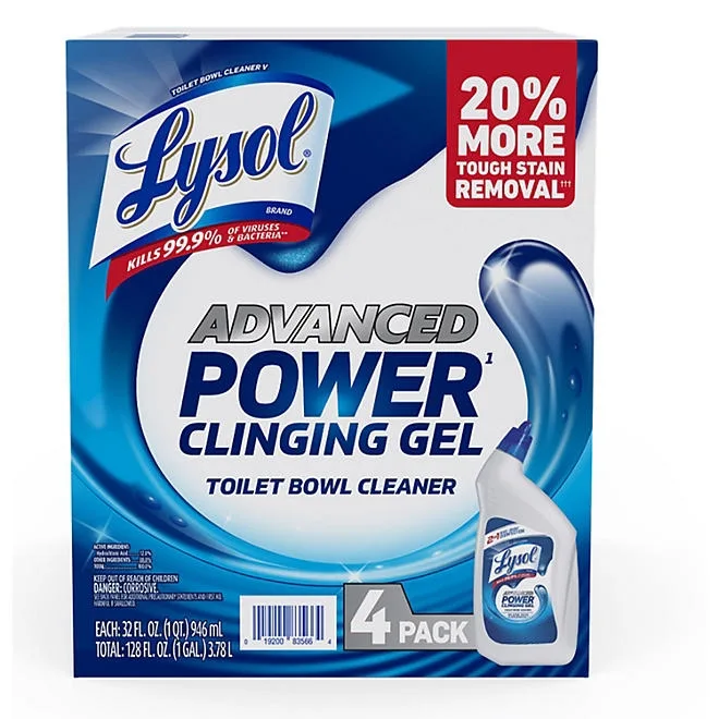 Lysol Advanced Toilet Bowl Gel Cleaner 32 fl. oz., 4 pk. 2