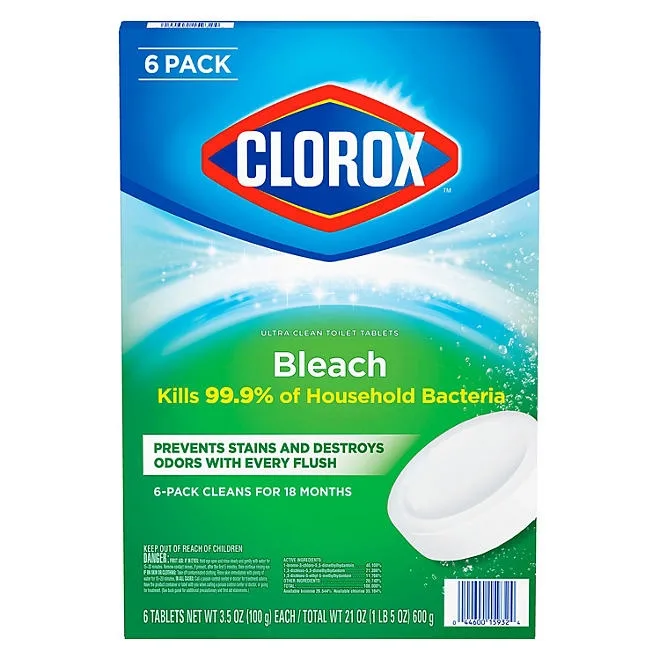 Clorox Ultra Clean Tablets Toilet Bowl Cleaner, 6 ct., 3.5 oz. 2