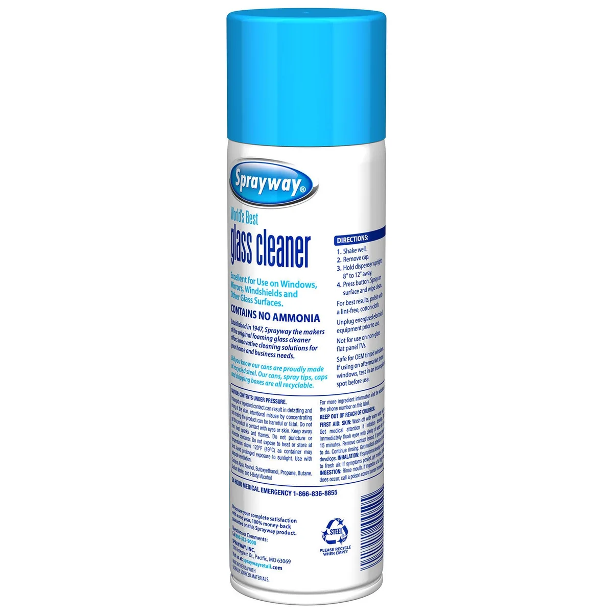 Sprayway Glass Cleaner, 19 oz., Choose Pack Size 3