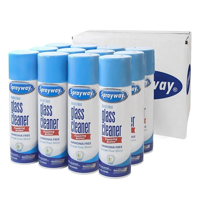 Sprayway Glass Cleaner, 19 oz., Choose Pack Size 5