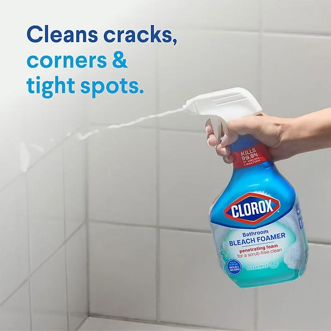 Clorox Bathroom Bleach Foamer, Ocean Mist, 3 ct., 90 fl. oz. 4