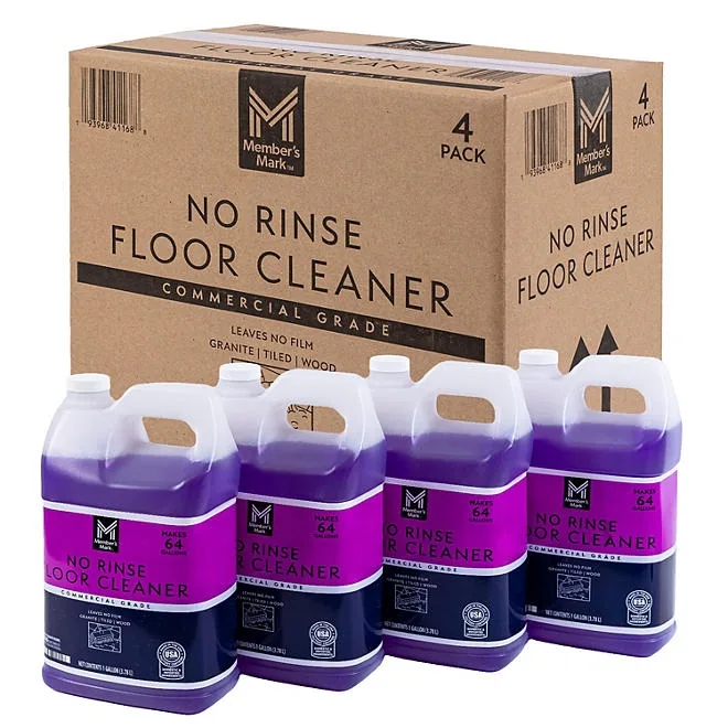 Member's Mark No Rinse Floor Cleaner, 1 gal., Choose Pack Size 4