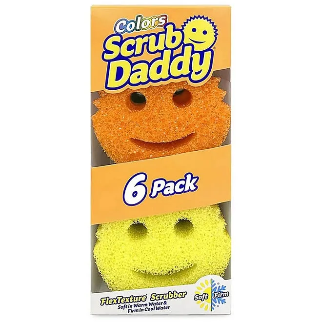 Scrub Daddy Sponges, Multiple Colors, 6 ct. 2