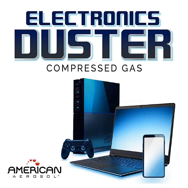 American Aerosol Compressed Gas Electronics Duster 10 oz., 4 Pack 3