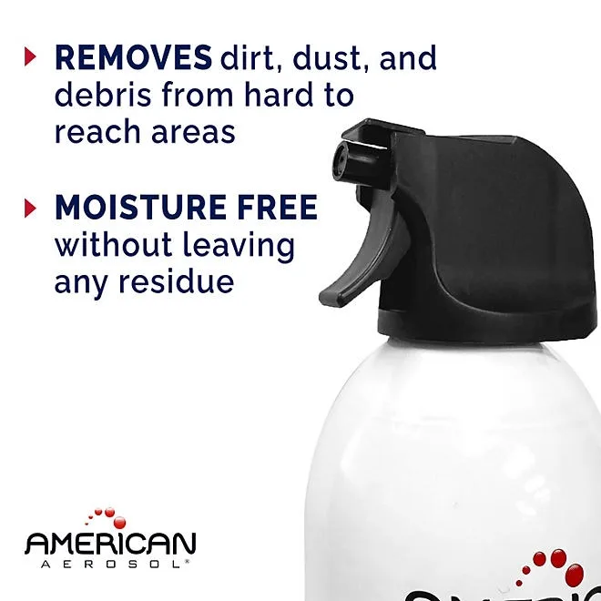 American Aerosol Compressed Gas Electronics Duster 10 oz., 4 Pack 4