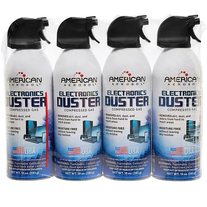 American Aerosol Compressed Gas Electronics Duster 10 oz., 4 Pack 2