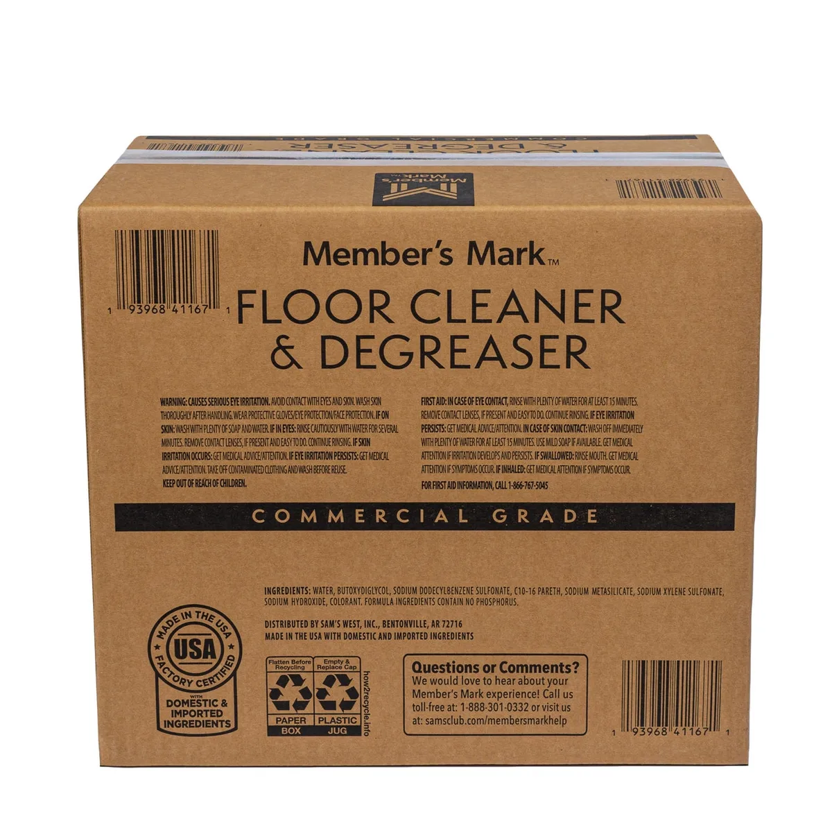 Member's Mark Floor Cleaner and Degreaser 1 gal., Choose Pack Size 3