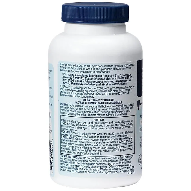 Steramine 1-G Tablets Multi-Purpose Sanitizer (150 tablets) 3