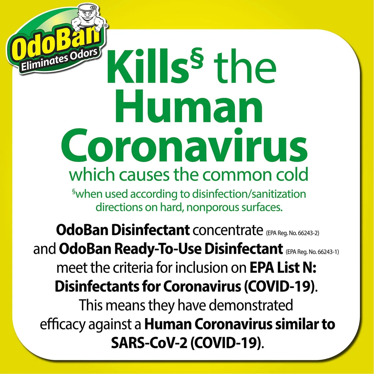 OdoBan Disinfectant Spray, 14.6 oz./can, 6 pk., Choose Scent 4