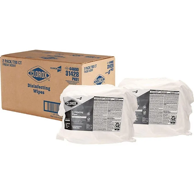 Clorox Disinfecting Wipes Refills, Fresh Scent (700 wipes/pk., 2 pk.) 2