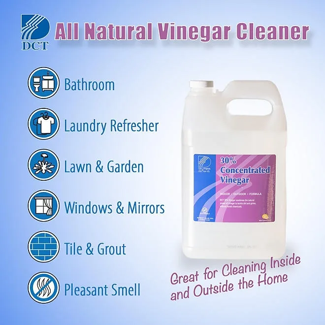 DCT 30% Concentrated Vinegar Cleaner, Lemon Scent, 1 gal. 4