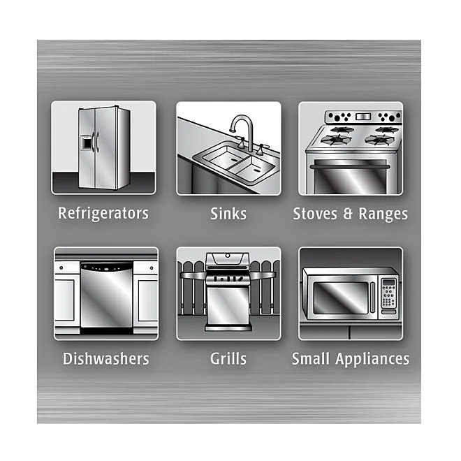 Weiman Stainless Steel Kitchen and Home Appliance Cleaner & Polish, 17 oz., 3 pk. 5