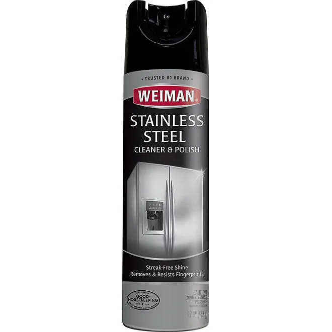 Weiman Stainless Steel Kitchen and Home Appliance Cleaner & Polish, 17 oz., 3 pk. 3
