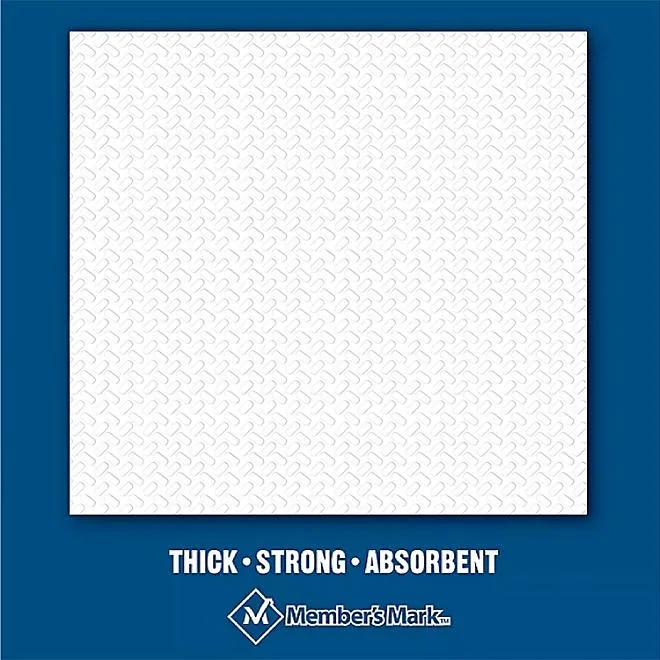 Member's Mark Everyday 1-Ply White Napkins 4 pks., 300 napkins/pk. 5