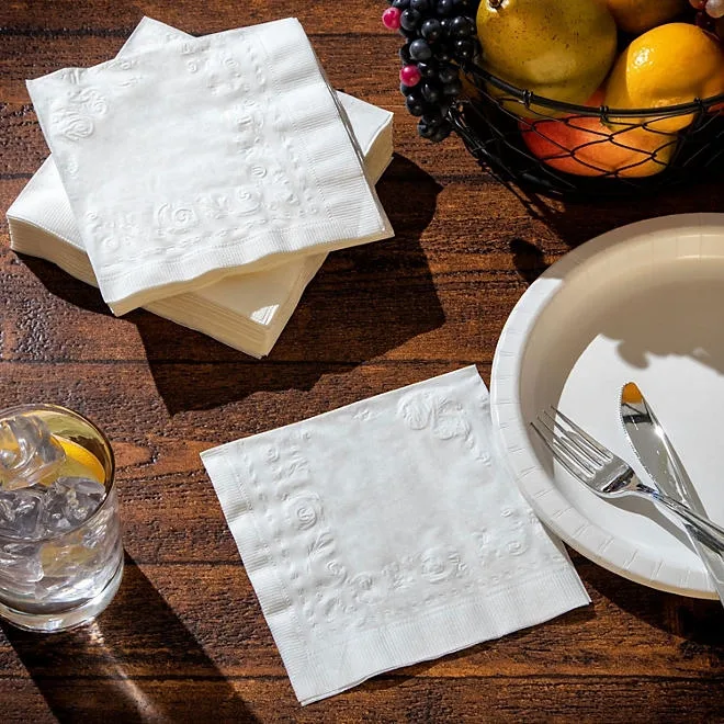 Member's Mark Ultra Premium 2-Ply White Napkins 6 pks., 110 napkins/pk. 5