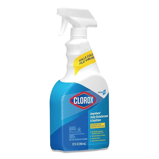 Clorox Anywhere Daily Disinfectant & Sanitizing Spray 32 fl. oz., 12 ct. 5