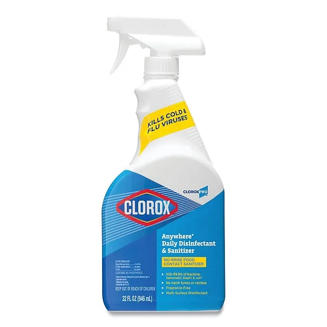 Clorox Anywhere Daily Disinfectant & Sanitizing Spray 32 fl. oz., 12 ct. 3