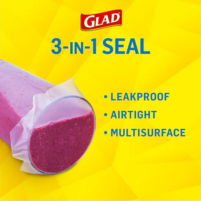 Glad Press'n Seal Plastic Food Wrap 140 sq. ft./roll, 2 rolls 3