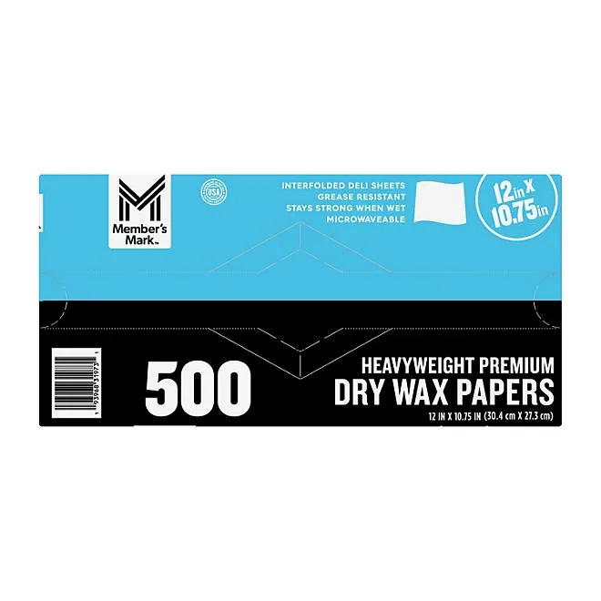 Member's Mark Heavyweight Wax Papers 12" X 10.75", 500 ct. 2