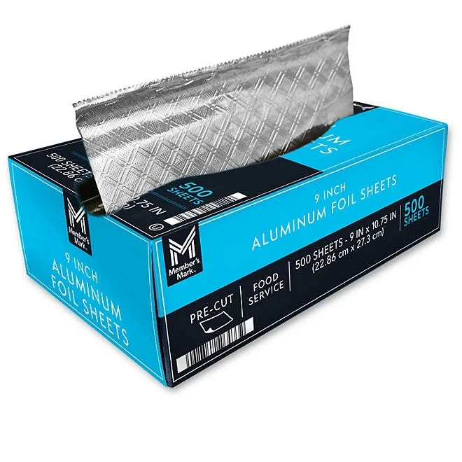 Member's Mark Foil Sheets, 9" x 10.75" (500 ct.) 3
