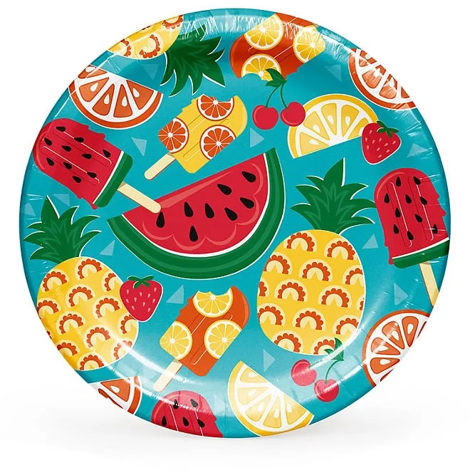 Artstyle Tasty Fruit Paper Plates and Napkins Tableware Kit, 285 ct 3