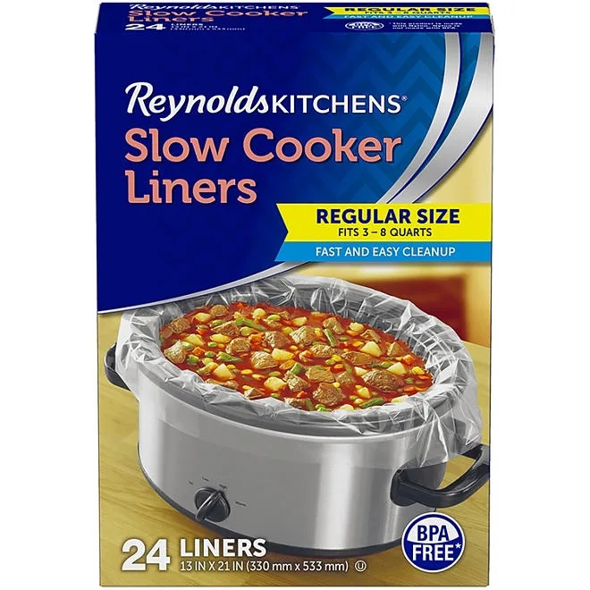 Reynolds Kitchens Slow Cooker Liners, Regular Size 24 ct. 2