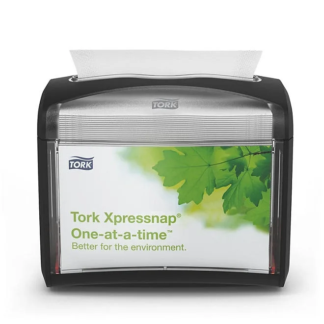 Tork Xpressnap One-at-a-time Tabletop Napkin Dispenser, Black 2