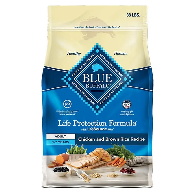 Blue Life Protection Formula Chicken and Brown Rice, Adult Natural Dry Dog Food, 38 lbs. 2