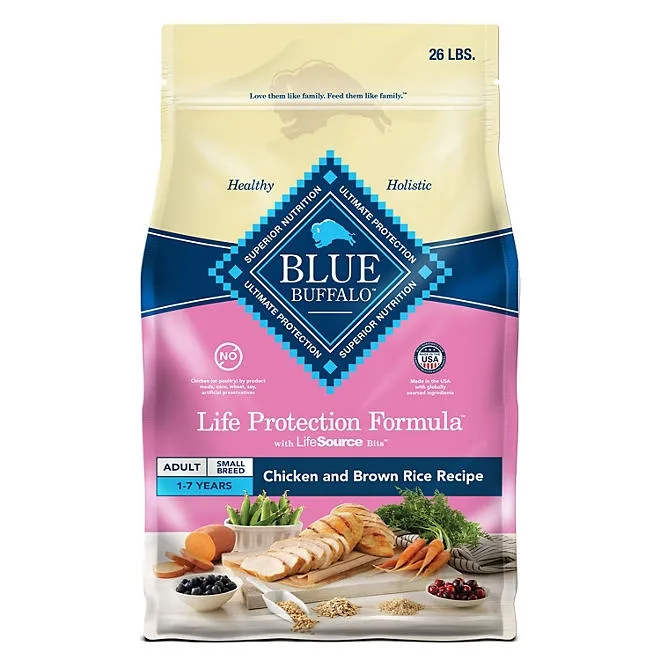 Blue Buffalo Life Protection Formula Chicken & Brown Rice, Adult Small Breed Dry Dog Food, 26 lbs. 2