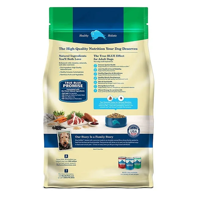 Blue Life Protection Formula Lamb & Rice, Adult Dry Dog Food, 36 lbs. 3