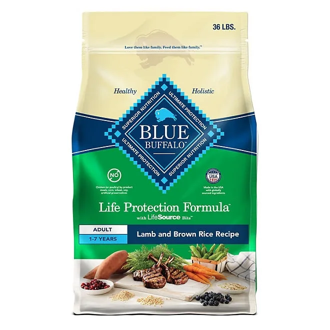 Blue Life Protection Formula Lamb & Rice, Adult Dry Dog Food, 36 lbs. 2