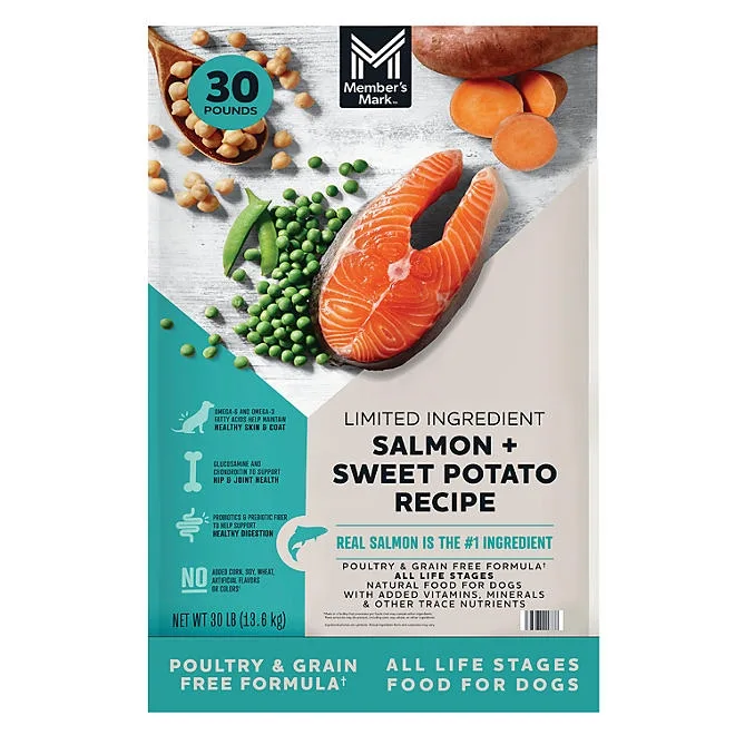 Member's Mark Grain Free Salmon and Sweet Potato Dry Dog Food, 30 lbs. 2